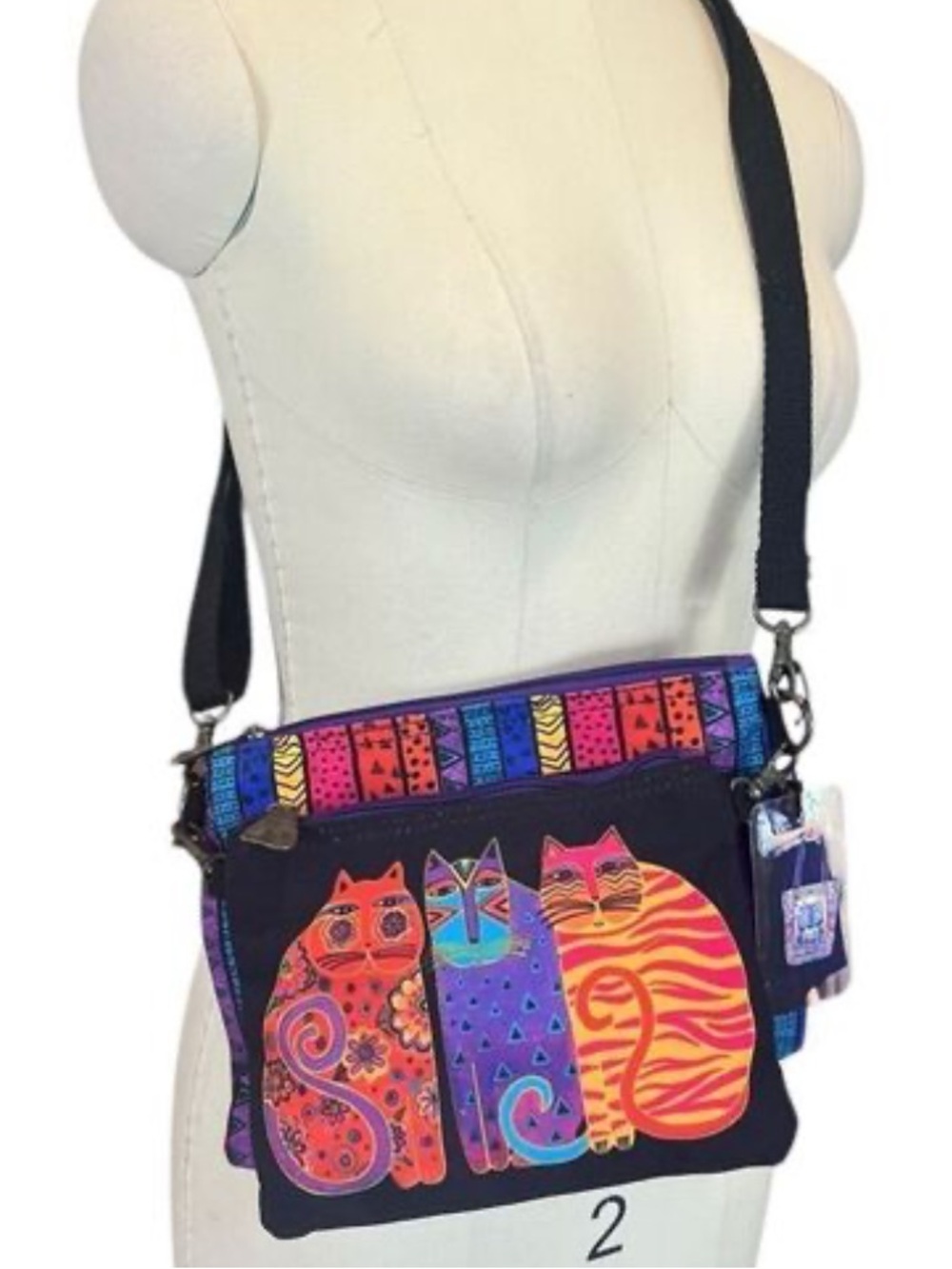 Laurel Burch Bags - Feline Friends 2 Piece crossbody and cosmetic bag set NWT